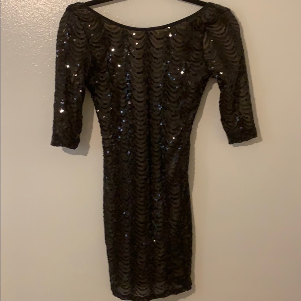 Agaci sequin body hug dress size small.